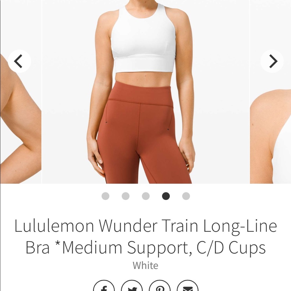 NWT Lululemon Wunder Train Long-Line Bra *Medium Support, C/D Cups